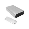 Carcasa de instrumento 110*66*25mm caja de aluminio con disipación de calor/carcasa de aluminio para coche/caja receptora