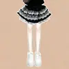 2026 Nuevo Estilo de Verano Conjunto de Dos Piezas para Niñas con Mangas Cortas, Falda de Encaje Estilo Pastel a la Moda Estilo Coreano para Niños de Edad Media y Mayores