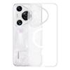 Capa de celular ultrafina para PC não amarelada para Huawei P70Ultra Pura70Pro capa protetora magnética sensível à pele P70