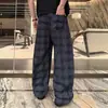 Pantalones casuales de verano ligeros de nicho, modernos y elegantes para hombre, pantalones de cuadros rectos versátiles y de moda.