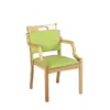 Conjunto de Mesa e Cadeira de Madeira Maciça Amigável para Idosos, Mobiliário para Casa de Repouso, Projeto de Mesa e Cadeira Amigável para Idosos para Casa de Repouso Atacado