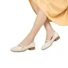 Nuevos Zapatos Mary Jane Estilo Francés, Zapatos de Mujer de Cuero Suave, Moda Primavera 2026, Puntera Cuadrada, Suela Suave, Elegantes, de Boca Baja, Zapatos de Salón Individuales