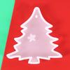 Molde de plástico de cristal para bricolaje, colgante de copo de nieve navideño con agujero, molde de silicona para adornos de sombrero de árbol de Navidad