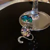 Broche de Gato de Dibujos Animados de Lujo Ligero con Pedrería de Colores y Circonita, Estilo Vintage de Alta Gama para Abrigos y Trajes de Mujer