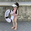 Traje de baño de una pieza dulce y floral estilo bosque para niñas, nuevo verano 2026 para niños, bebés, aguas termales, traje de baño de princesa