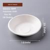 Tigela descartável para levar caixa de embalagem de polpa de cana-de-açúcar papel degradável louça redonda coberta salada noodle bowl grau alimentício