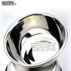 Fornecimento direto da fábrica, bacia de aço inoxidável com borda reversa não magnética, espessada, redonda e bacia para ovos, temperos com borda reversa