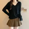 Top de Punto con Cordón Tallas Grandes para Mujer 2025, Otoño e Invierno, para Mujeres de Tallas Grandes, que Cubre el Vientre, Hombro Normal, Suéter de Capa Interior