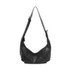 Bolsa transversal de ombro estilo coreano transfronteiriça 2026 nova de grande capacidade bolsa de bolinho plissada retrô bolsa casual versátil para o dia a dia