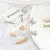 Joyería Artesanal Chapada en Oro Cobre Serie Animales DIY Pez León Mariposa Leopardo Pulsera Collar Colgante Accesorios Hechos a Mano