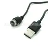 Cable de Datos Magnético Redondo USB 2.0 A/M a Cable de Datos Magnético de 2 Pines Cable Magnético Redondo Ultradelgado