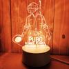 Presente Criativo Luz Noturna 3D para Atividades de Feriado Infantil, Luz Noturna Pequena USB de Natal com Logo Impresso em LED