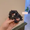 Goma para el pelo floral con flecos para mujer, pasador de pelo estilo coreano para peinado de moño