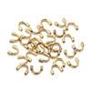 Tubo de Posicionamiento en Forma de U de Acero Inoxidable con Retención de Color Oro de 18k Tubo en Forma de U Hebilla de Bobina para Joyería Protector de Línea Material para Accesorios de Joyería