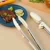 Em estoque com suporte clip de silicone para alimentos clip de aço inoxidável para alimentos clip para churrasco ao ar livre clip para pão clip para churrasco clip para bife