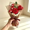 Dia dos Namorados, Dia dos Professores, Flores Artificiais de Crochê, Tulipas, Rosas, Presentes de Aniversário, Lembrancinhas, Atacado Transfronteiriço