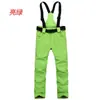 Macacão de Ski para Homens e Mulheres, Calça de Algodão à Prova de Vento e Quente para Uso Externo no Inverno, Suspensórios para Esqui Simples e Duplo, Calça de Neve Removível
