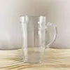 Taza de Cerveza Acrílica Plástico PET Transparente Comercial Hogareño KTV Bar Puesto de Comida Engrosada 500ml Taza de Cerveza de Barril