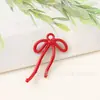 Verano Colorido Macarrón Color Aleación Pintura para Hornear Pequeño Lazo Colgante Pendientes Pulsera Llavero Accesorios