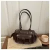 Bolso Retro Grande de Moda para Mujer para Comercio Exterior, Bolso de Mano Casual Simple, Bolso Bowling, Bolso de Hombro para Viajero