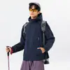Jaqueta respirável com capuz para homens, estilo curto, novo modelo 2026, moda casual de primavera e outono para atividades ao ar livre, casaco de estilo jovem