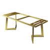 Soporte para Pata de Mesa Rectangular Pie de Mesa de Comedor de Mármol Placa de Roca Pie de Mesa Acero Inoxidable Mesa de Té Mesa de Té Pie Base Engrosada