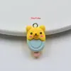 Accesorios de Resina de Helado de Dibujos Animados Joyería DIY Conejito Simulado Rana Oso Pendientes Bolsa Llavero Colgante