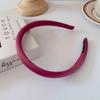 Internet Celebridade Novo Simples Luz Luxo High-end Cetim Borda Fina Esponja de Cabelo Hoop Menina Cor Sólida Alta Cranial Top Headband Headband