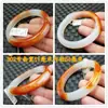 Foto real pulseira de jade um produto pulseira de ágata vermelha cor bonita pulseira de calcedônia de ágata pulseira de jade atacado