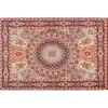 Alfombra Grande Retro de Lujo Ligero Transfronteriza, Alfombra Antideslizante para Sala de Estar, Alfombra Suave de Imitación Cachemir, Alfombra Resistente al Desgaste y Anticaídas