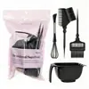 Kit de Ferramentas para Tingir o Cabelo, Tigela para Óleo de Tingimento, Misturador, Cuidados com o Cabelo, Pente Dupla Face para Tingimento, Espremedor Multifuncional para Pasta, Raspador