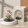 Ramo de Flores Eternas en Maceta, Rosas Suculentas, Regalo de San Valentín para Niña, Bloques de Construcción Educativos, Juguetes para Niños al por Mayor y Dropshipping
