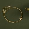 Bajo el Baniano Pulsera de Flores de Diamantes de Plata S925 de Lujo Ligero para Mujer Exquisita Moda Estilo Ins Pulsera Nicho Joyería de Plata Meilong
