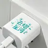 60 piezas de materiales de soporte para abanico Yunyi, pegatinas de transferencia transparentes, pegatinas periféricas creativas con temática de texto, autoadhesivas