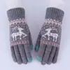 Atacado do Fabricante Luvas de Lã Tricotada com Rena de Natal, Aquecidas para o Inverno, Touchscreen, Ciclismo, à Prova de Frio, para Homens e Mulheres