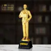 Trofeo de Fútbol Competencia Escolar Premio Bota de Oro Delantero MVP Premio Balón de Oro Resina Creativo Conmemorativo Cristal de Agua Directo