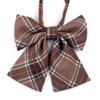 Nueva corbata jk sin nudos, accesorio de uniforme para mujer, estilo universitario versátil, corbata con hebilla a cuadros, estilo japonés informal, multicolor