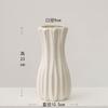 Vaso de arranjo de flores de rosa estilo europeu branco simples cerâmica flor sala de estar mesa flores secas hidropônico ornamentos decorativos