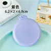 Pente com almofada de ar portátil Macaron, pente massageador portátil para estudantes, pente com airbag integrado e espelho de maquiagem dobrável fofo