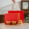 Juego de Té Tetera de Arcilla Púrpura Dorada y Dos Tazas, Cafetera de Lujo de Gama Alta para Preparar Té Caja de Regalo, Souvenir Práctico y Exquisito