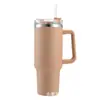 Nueva Taza de Coche Grande de 40 oz con Asa de Acero Inoxidable para Hielo Taza Térmica Portátil para Exteriores
