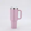 Taza de Hielo de Gran Capacidad de Primera y Segunda Generación 30Oz/40Oz Termo de Acero Inoxidable 304 Taza para Coche Taza de Coche con Popote