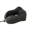 [Procesamiento personalizado] Almohada en forma de U de espuma viscoelástica con joroba y bolsillo lateral, almohada para siesta de oficina, almohada para viajes de larga distancia en avión