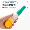 Pistola de agua de plástico para lavado de autos de inyección directa ajustable Amarillo 4 puntos 6 puntos 1 pulgada pistola de agua ajustable cola de pagoda pistola de ajuste