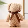 Toalla de Oso de Felpa Coral a Cuadros Recuerdo de Fiesta Xi Pu Boda Cumpleaños Regalo de Agradecimiento Evento Regalo Pequeño