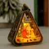 Decoraciones navideñas luz nocturna retro luminosa regalo ventana decoración de mesa accesorios estilo atmósfera lámpara