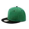 Gorra de Hip-Hop de Seis Paneles con Visera Plana, Bloques de Color Transfronterizos, Estilo Americano, para Hombres y Mujeres, Gorra de Béisbol de Hip-Hop Lisa de Color Sólido con Visera Plana, Unisex