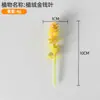 Nueva simulación flocado carnoso maceta pequeña sala de estar oficina decoración del hogar flores falsas adornos creativos bonsái al por mayor