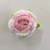 Ramo de Rosas Burbuja Hecho a Mano con Hilo de Crochet Producto Terminado para Exhibición en Puesto del Día de San Valentín y Día del Maestro