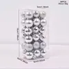 Decoraciones navideñas transfronterizas, bolas galvanizadas, adornos para árbol de Navidad, bolas colgantes, bolas de Navidad de 3 cm - 36 uds.